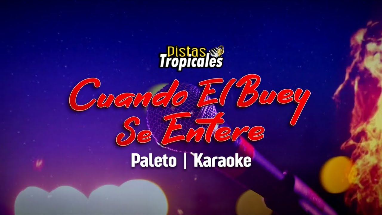 Cuando El Buey Se Entere (KARAOKE) - PALETO 