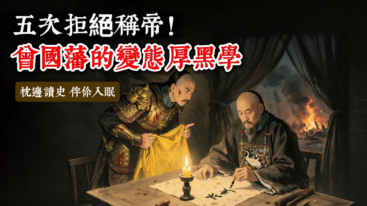 曾國藩：屠城放縱手下，五次拒絕稱帝！深度拆解「結硬寨打呆仗」的變態兵法，這才是成年人該學的頂級長期主義 |枕邊讀史 伴你入眠