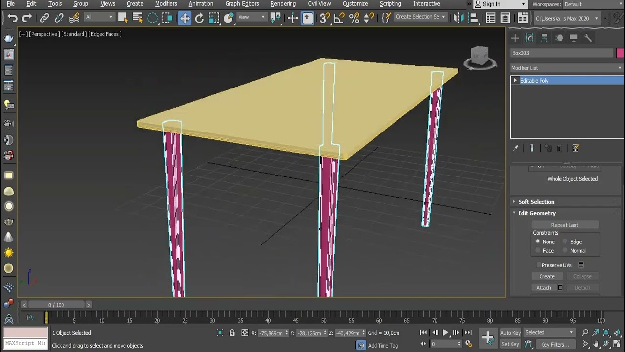 3d max MASA SANDALYE modelleme (basşt anlatım)