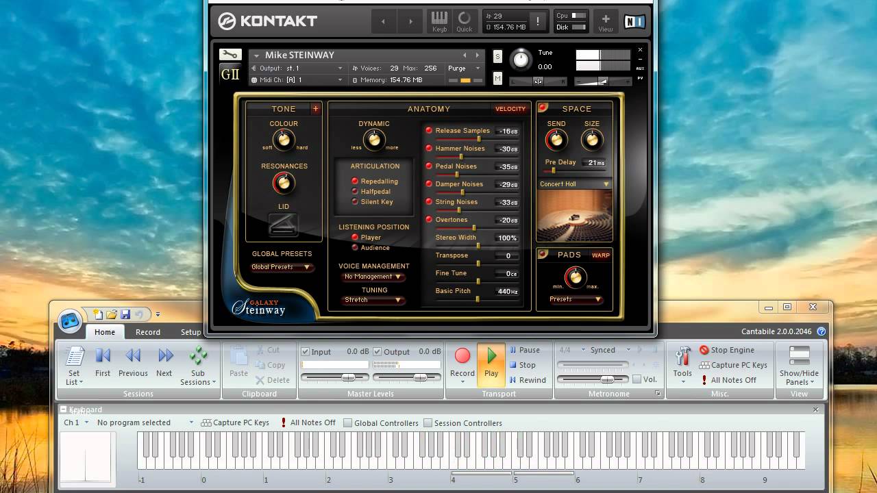 Galaxy Vintage D & Galaxy Steinway Pianos comparison - Rachmaninov Prelude No. 1 C Sharp minor