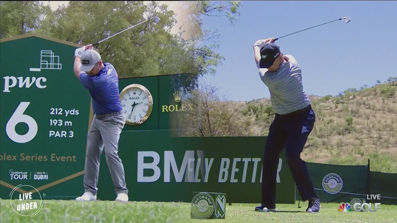 Side-By-Side Louis Oosthuizen & Ernie Els Slow Motion Golf Swing