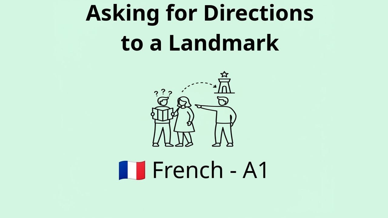 Asking for Directions to a Landmark | French A1 Listening Practice