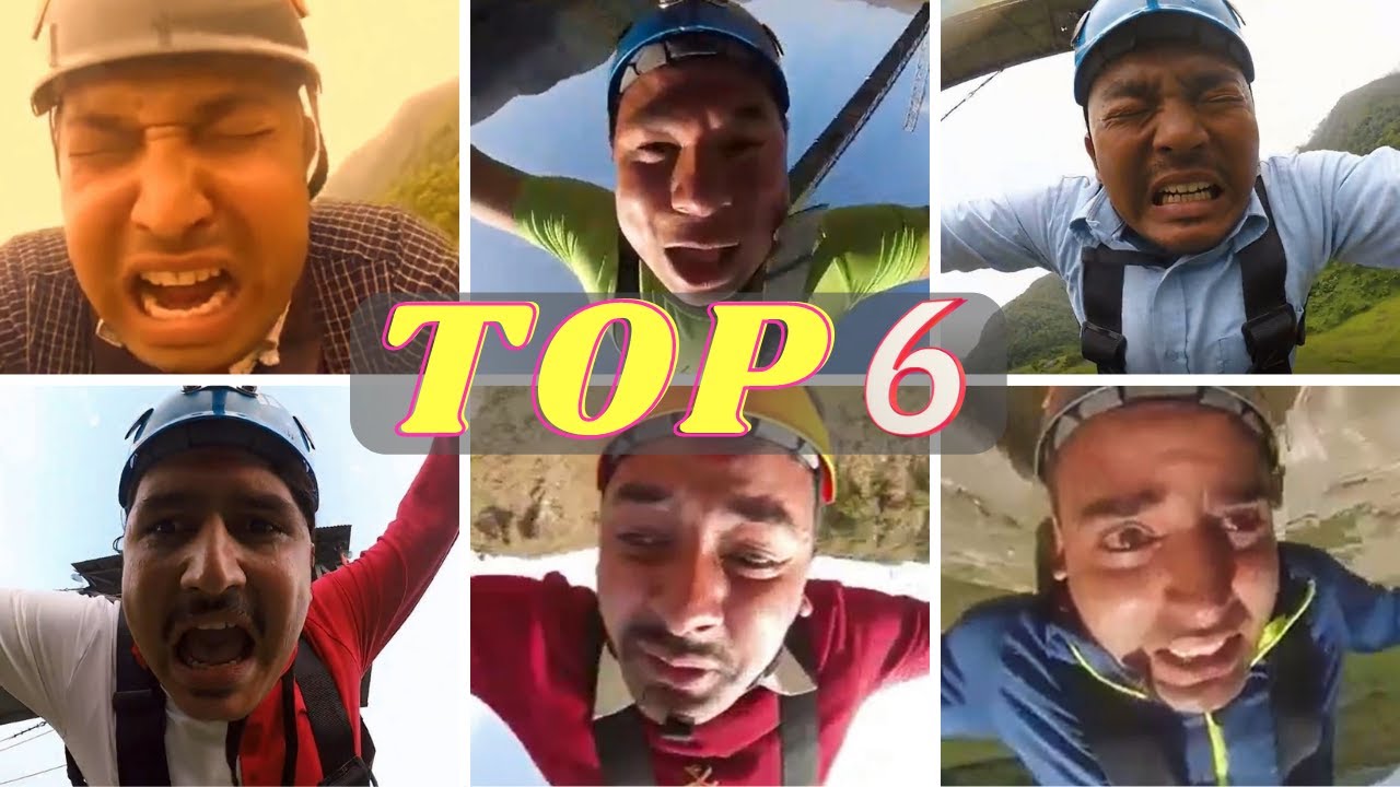 Top 6 Most Funny Bungee Jumping Videos In Nepal | UG Entertainments |