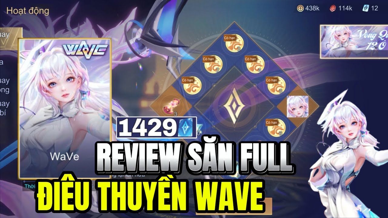 Liên Quân Săn Điêu Thuyền WaVe Vòng Quay 12 ô Cần Bao Nhiêu Quân Huy