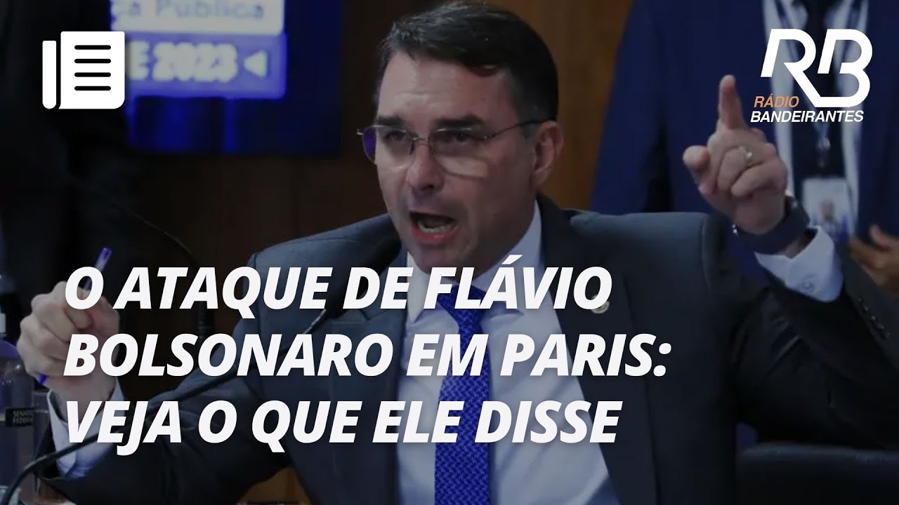 Flávio Bolsonaro ataca Macron e Lula em entrevista na TV francesa