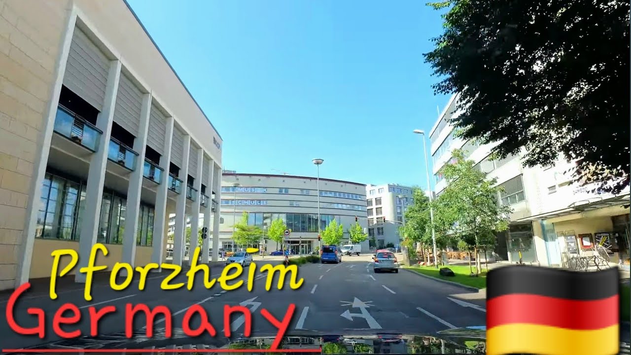 Pforzheim Germany 🇩🇪 4K Drive