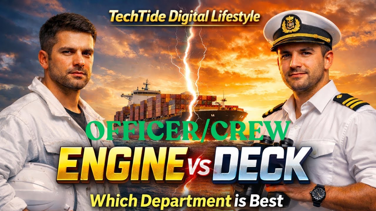 Merchant Navy Career: Deck Officer vs Engineering Officer | Salary & Joining Procedure Guide 2026