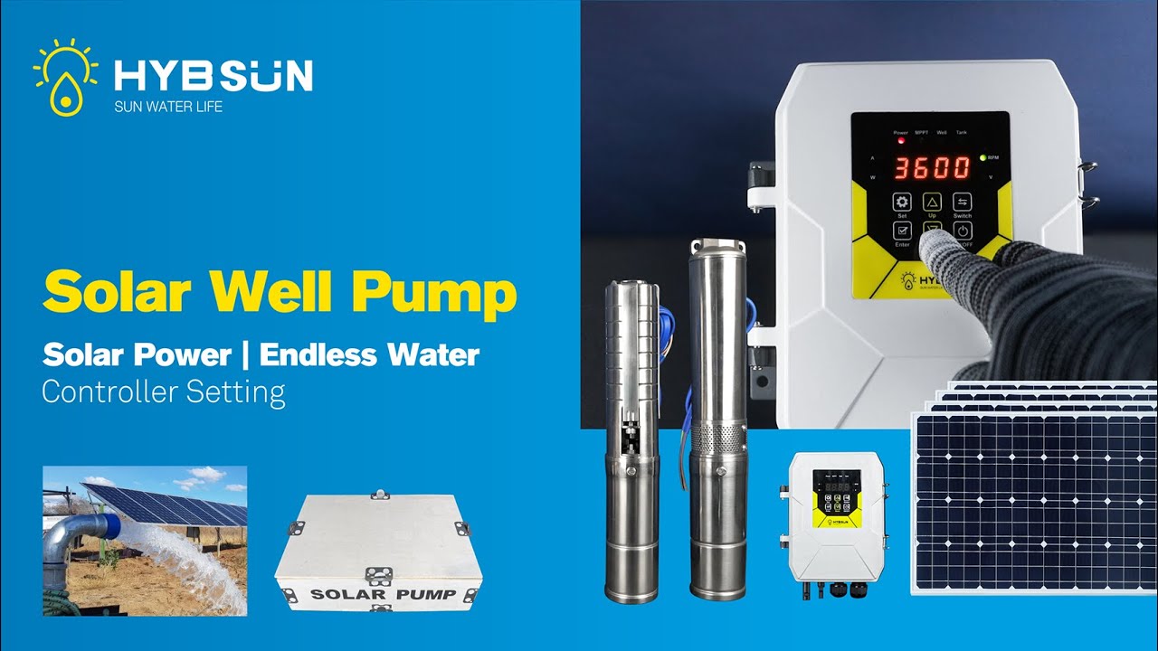 Solar Pump Controller Settings 2 | HYBSUN Solar Well Pump Kit