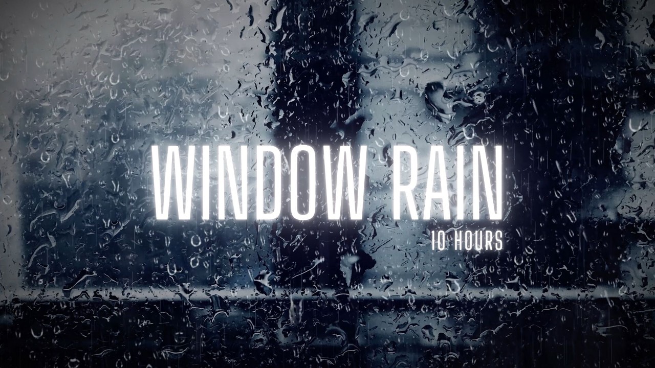 Rain on Window at Night 🌧️ 10 Hours | Pure Rain Sounds for Sleep, Study & Relaxation