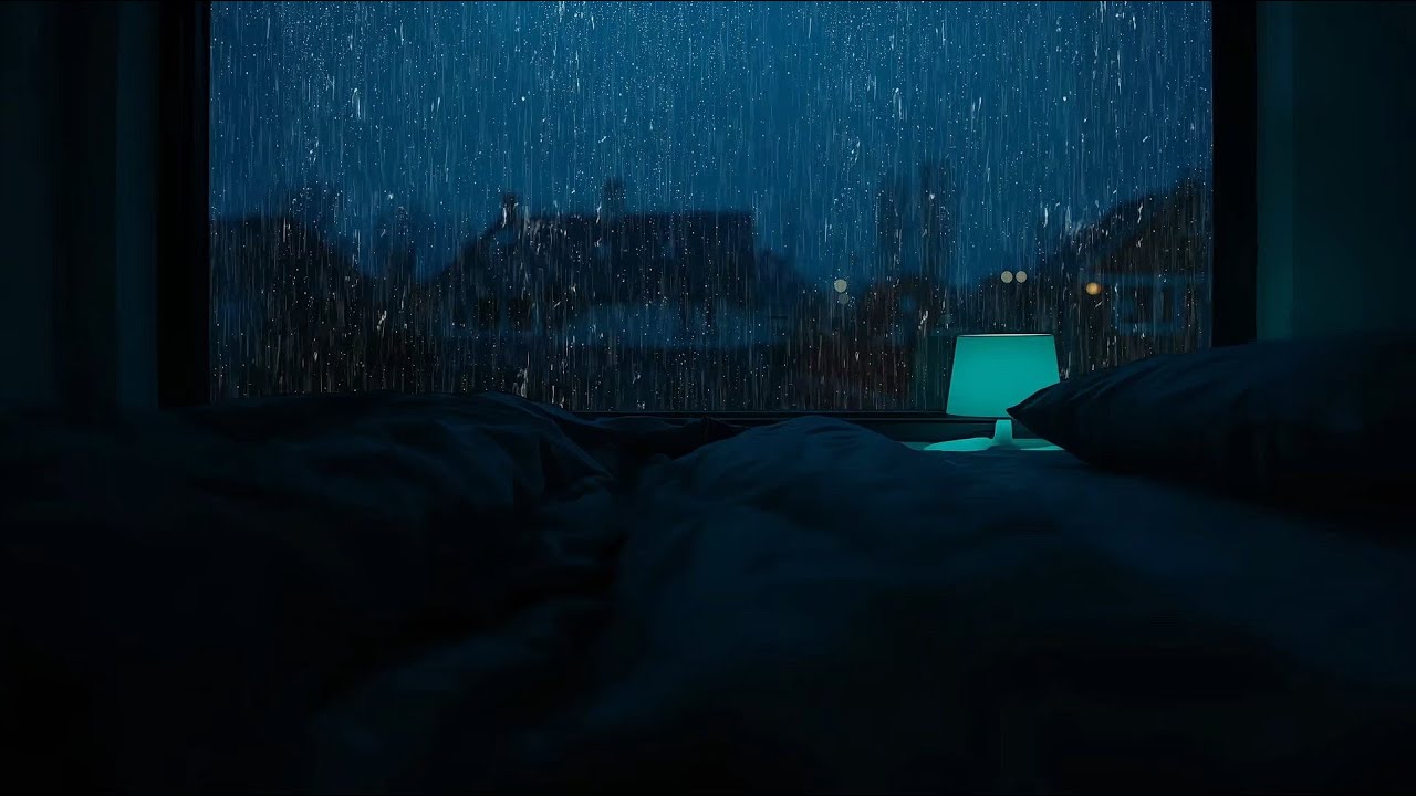 Night Rain Ambience | Peaceful Rain Sounds for Stress Relief