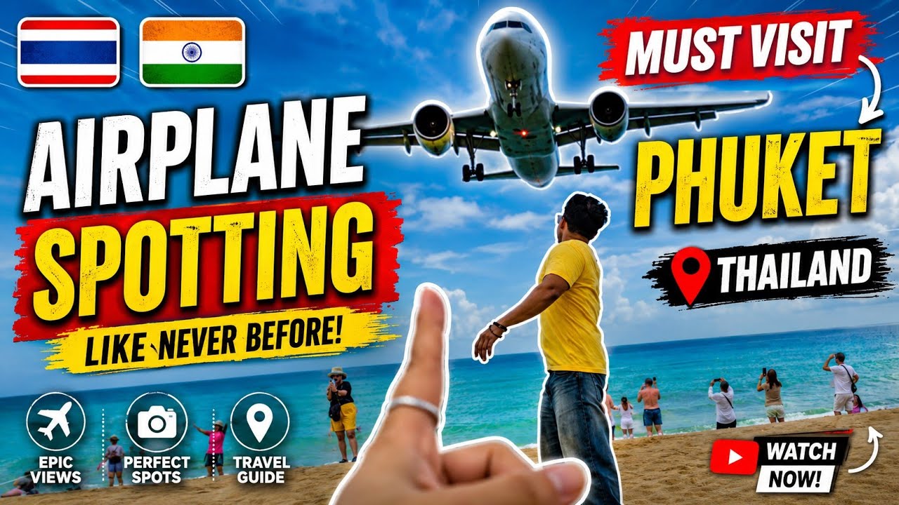 The World’s Best Airport Viewpoint! | Phuket Airplane ✈️ 