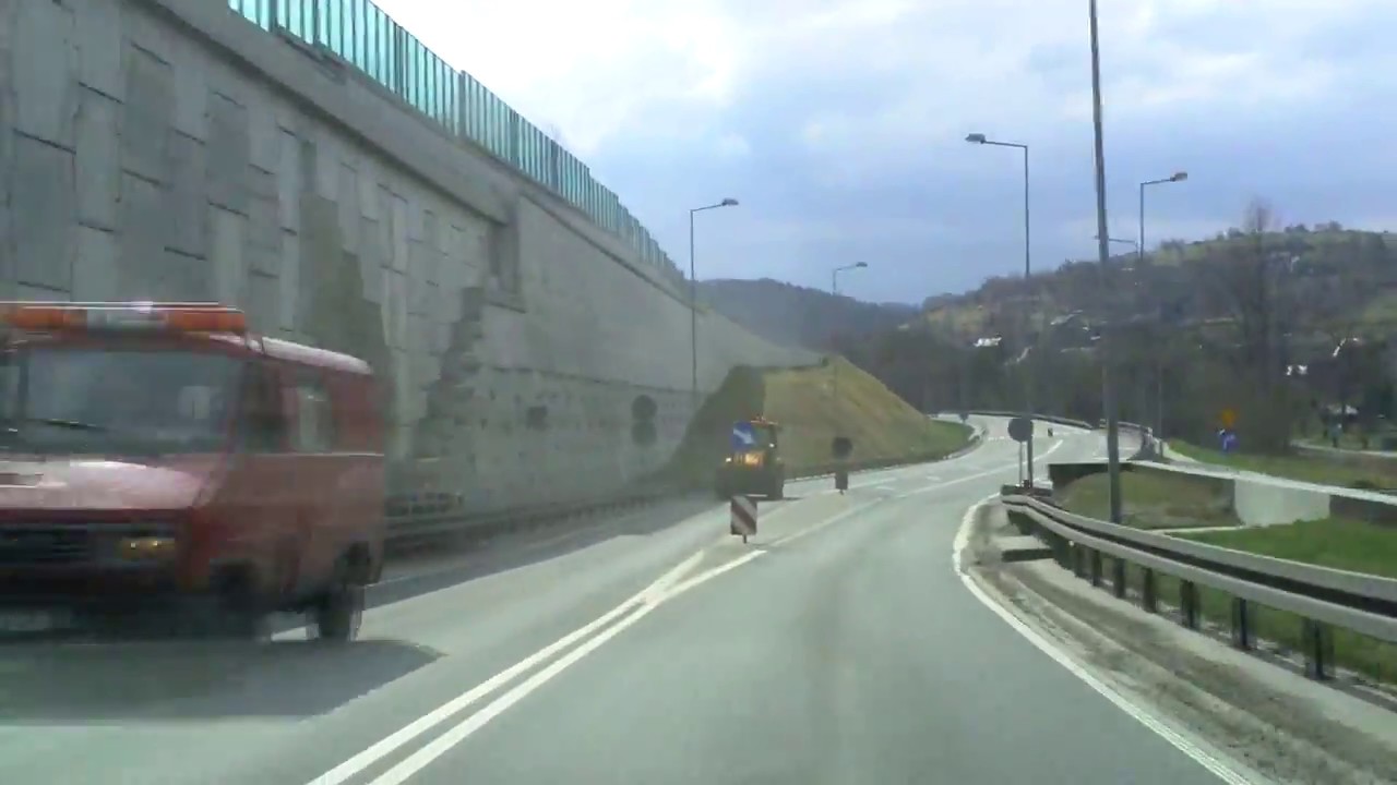 Poland: S7, 7, 47 southbound Myslenice - Nowy Targ