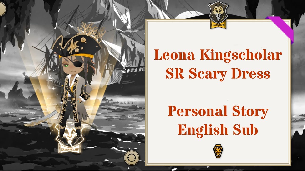 Leona Kingscholar - SR Scary Dress - Halloween - Personal Story - Twisted Wonderland - Eng SUB