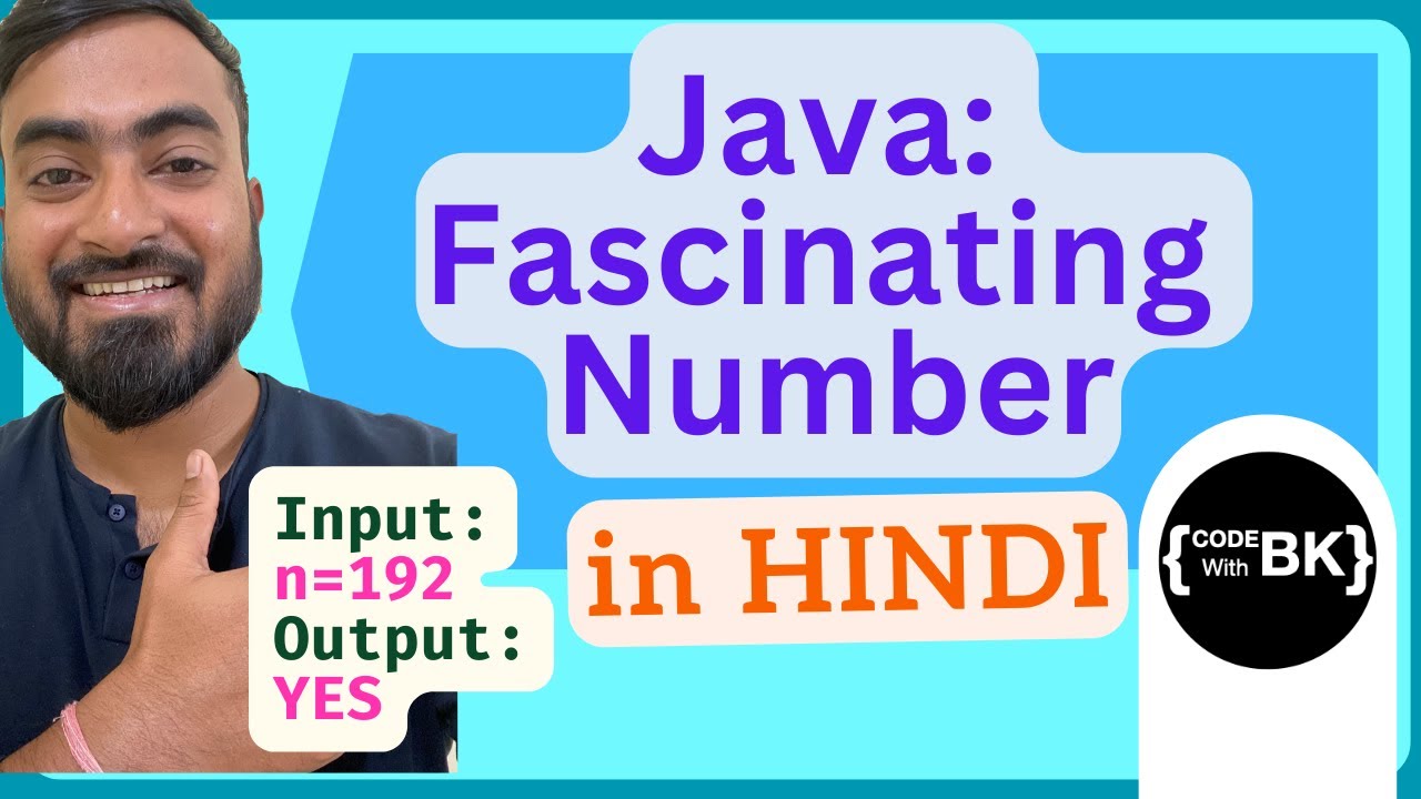 Java program to check for Fascinating Number | Java coding in Hindi