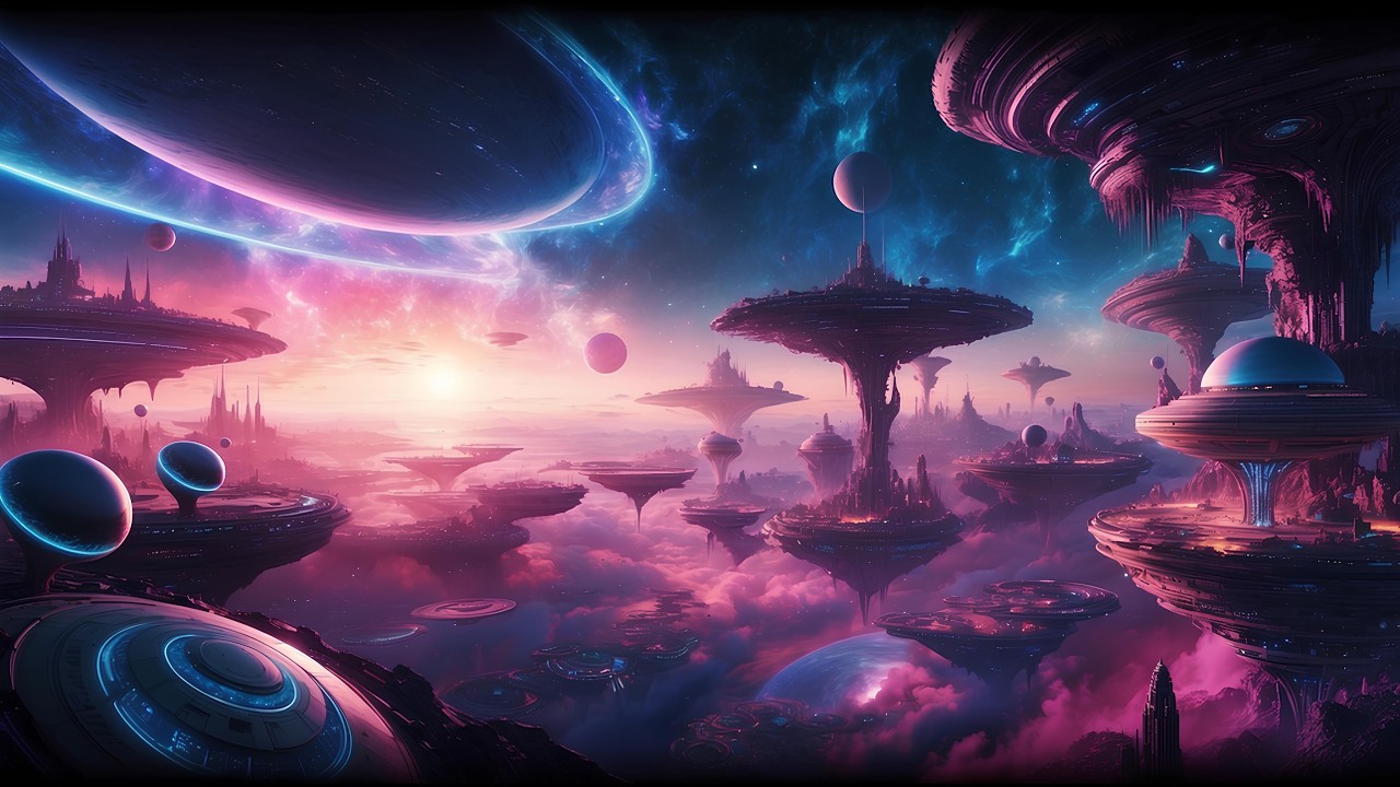 Relaxing Alien Worlds – 1 Hour Ambient AI Dreamscapes (4K)