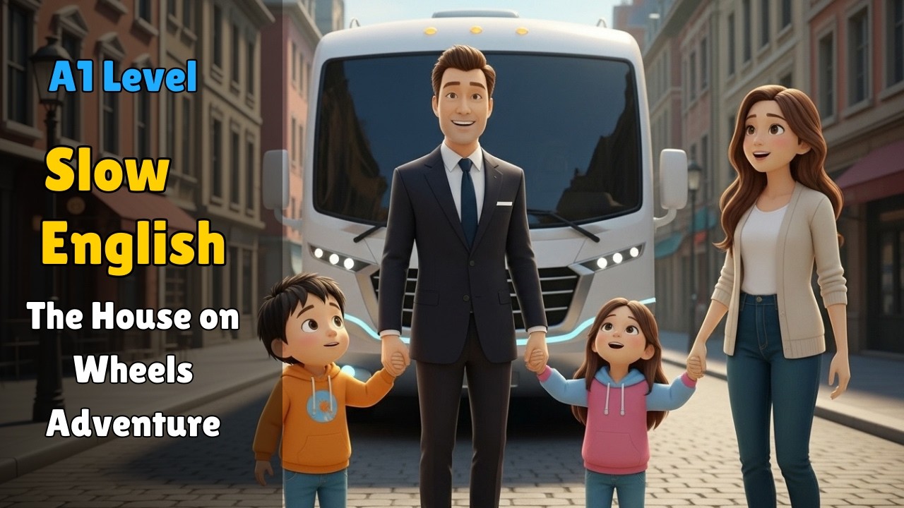 Short English Story for A2 Learners | The House on Wheels Adventure