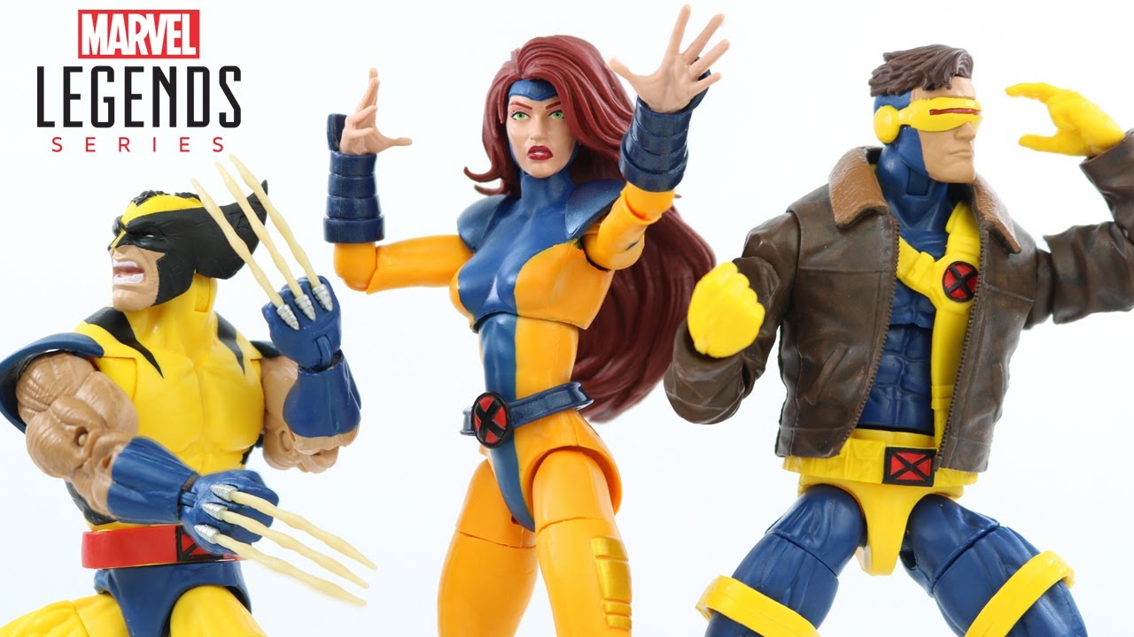 Marvel Legends X-MEN 3-PACK Triângulo Amoroso: CICLOPE, JEAN GREY e WOLVERINE action figures review