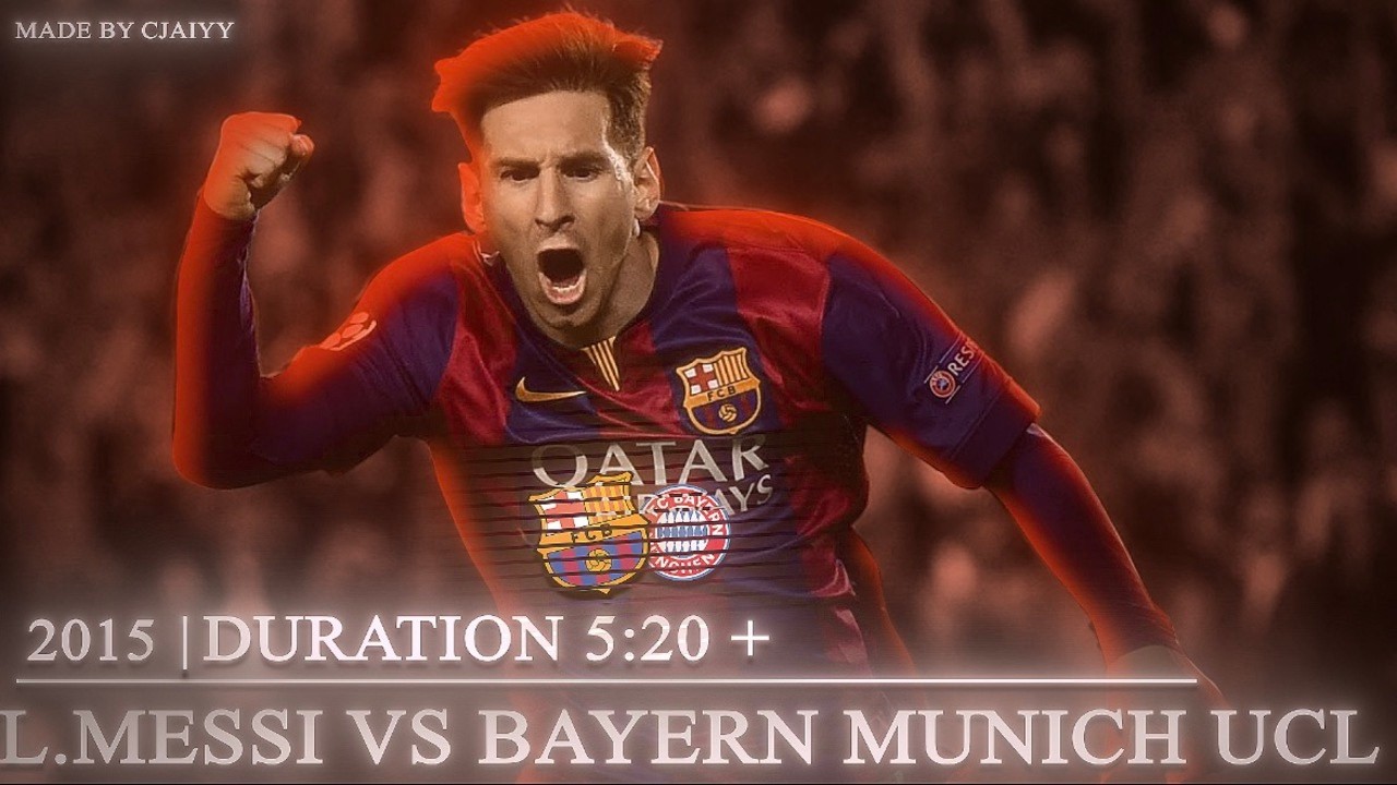 Messi vs Bayern Munich UCL 2015 ● 4K60FPS Scenepack / ● ( ADDED TOPAZ NO AE CC) FOR EDITING