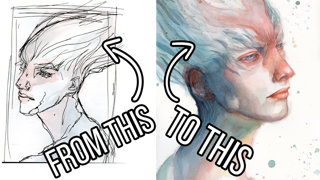From inspiration to a finished painting! The WHOLE process