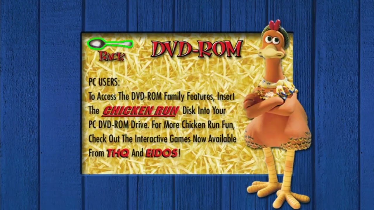 Chicken Run - DVD Menu Walkthrough