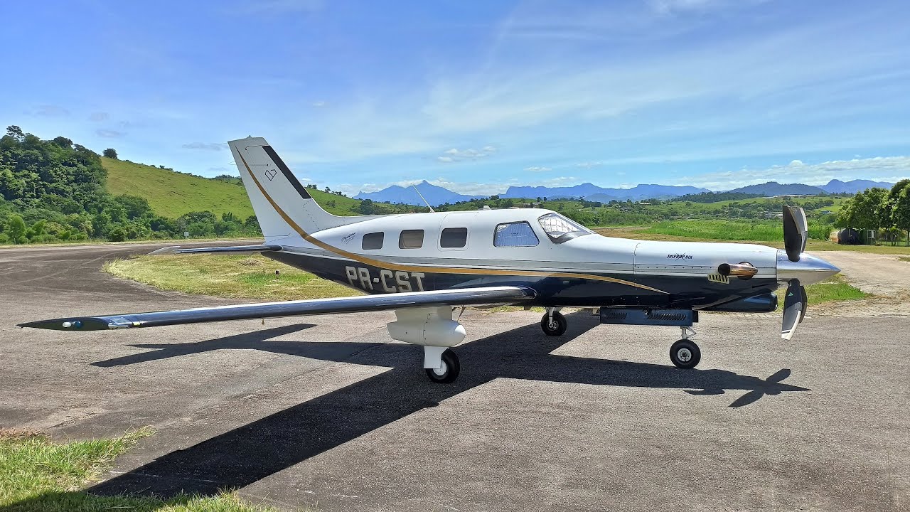 Piper Mirage Jet Prop DLX Pouso e Decolagem