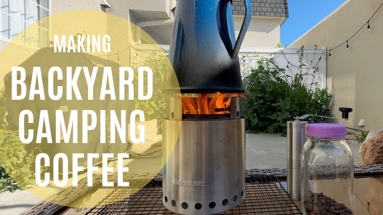 Making backyard camping coffee | Vlog | Oscar Unplugged