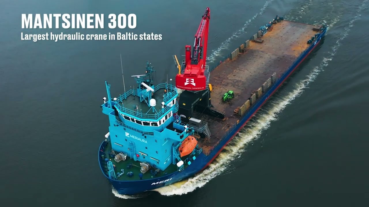 MANTSINEN 300 Material Handler, delivery from Rauma to Klaipėda