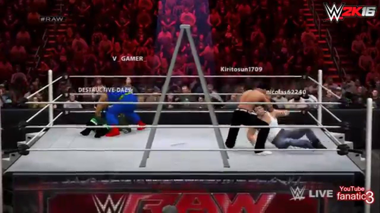 (PS3) WWE 2K16 Online Random Ranked Match Ladder Fatal 4-Way