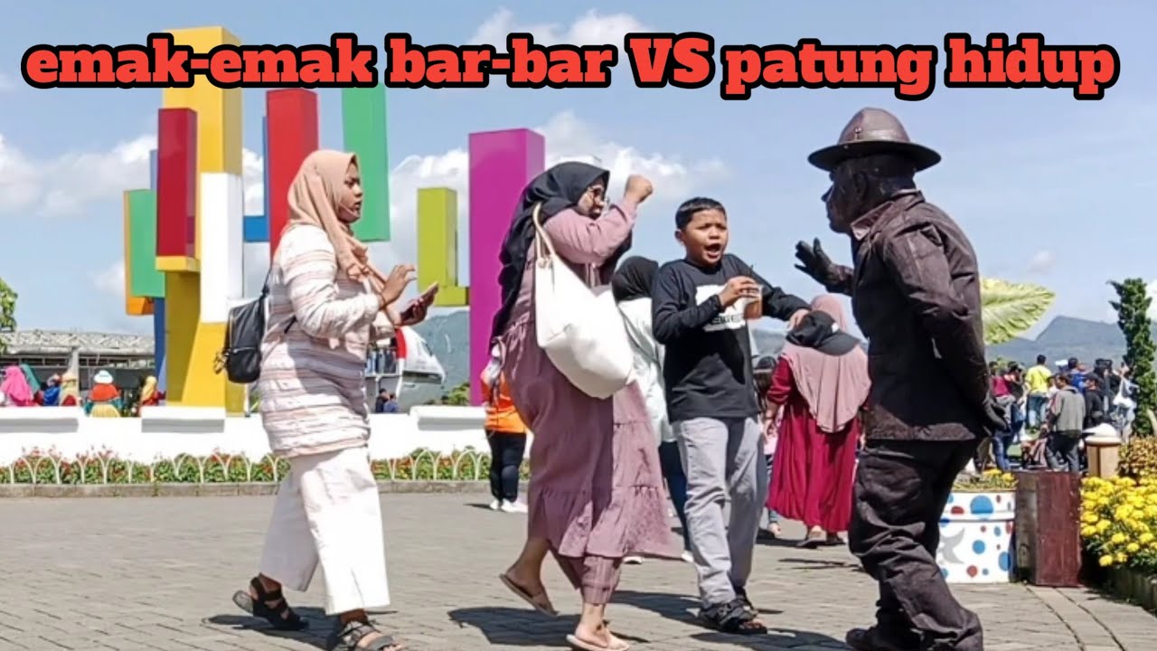 Senam jantung..!! Prank patung hidup..!!!