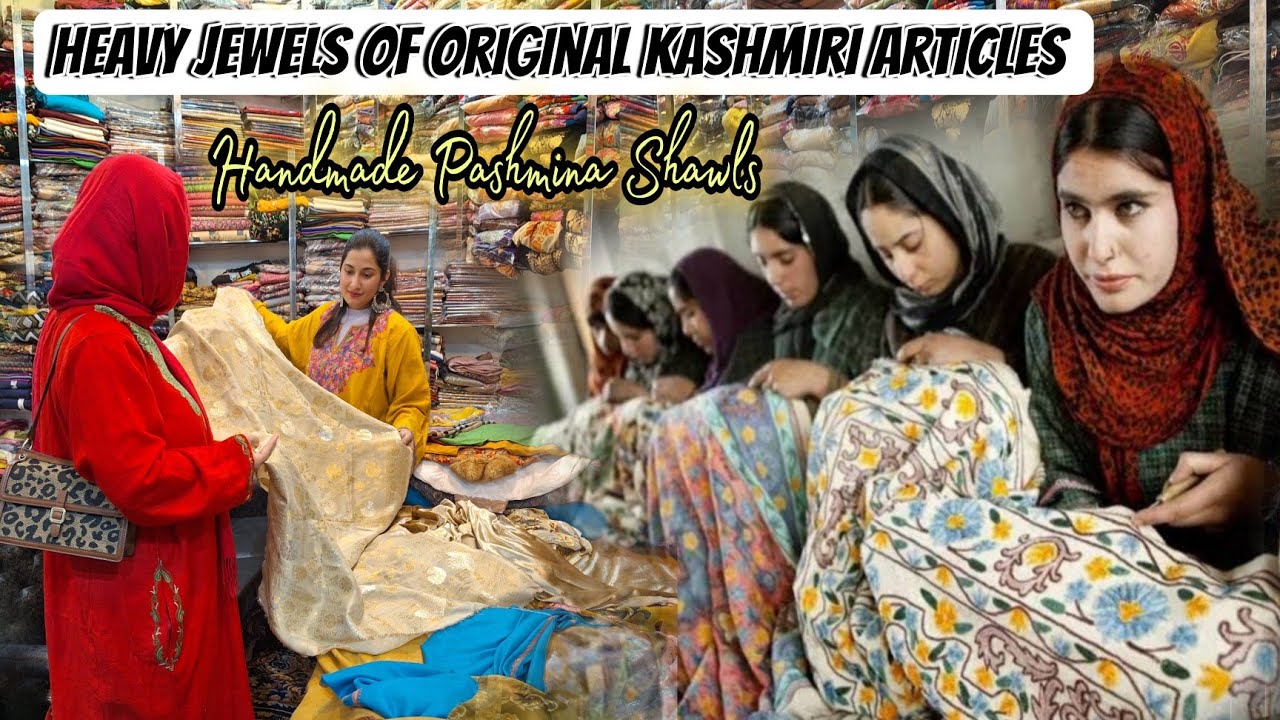Unseen Jewels Of Original Hand Embroidered Kashmiri Pashmina Shawls Pheran||Took 1 month to Complete