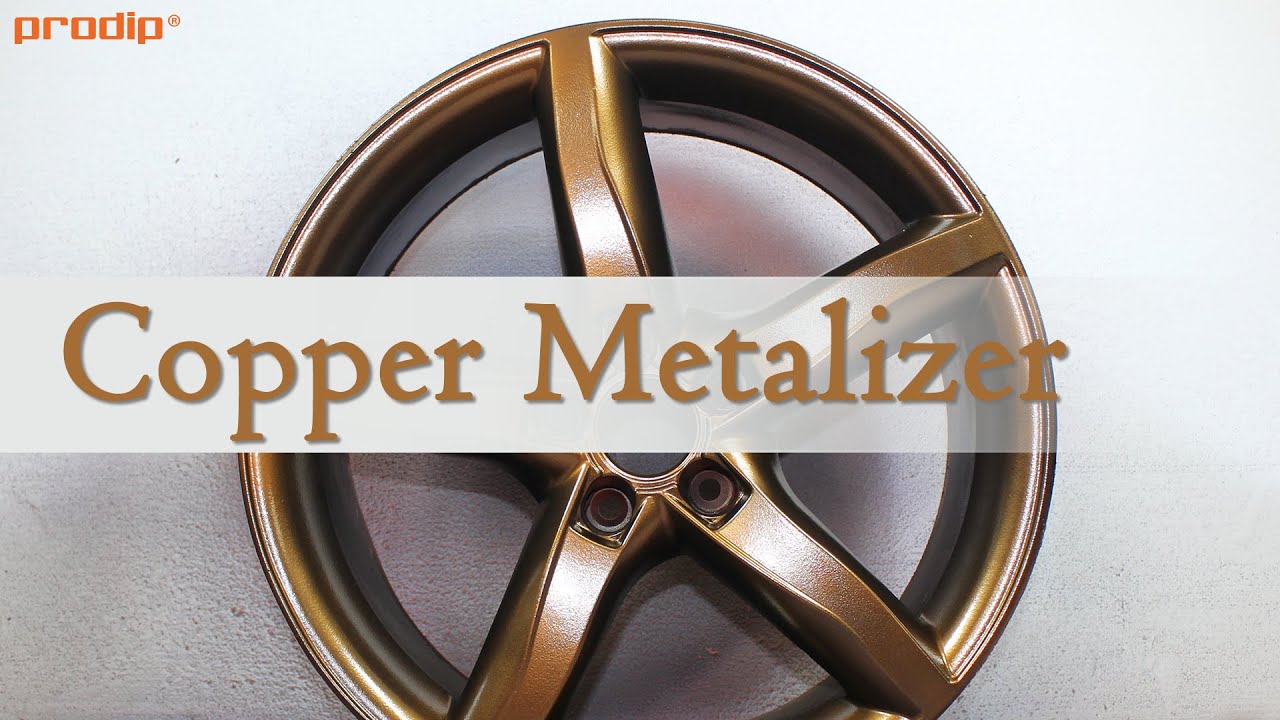 Copper Metalizer over Plasti Dip Black Solid BaseCoat
