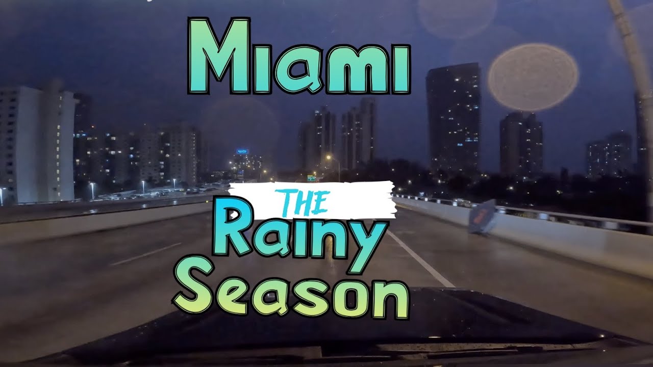 Night Driving in Miami Rainy Season (Aventura, Sunny Isles & Bay Harbour)