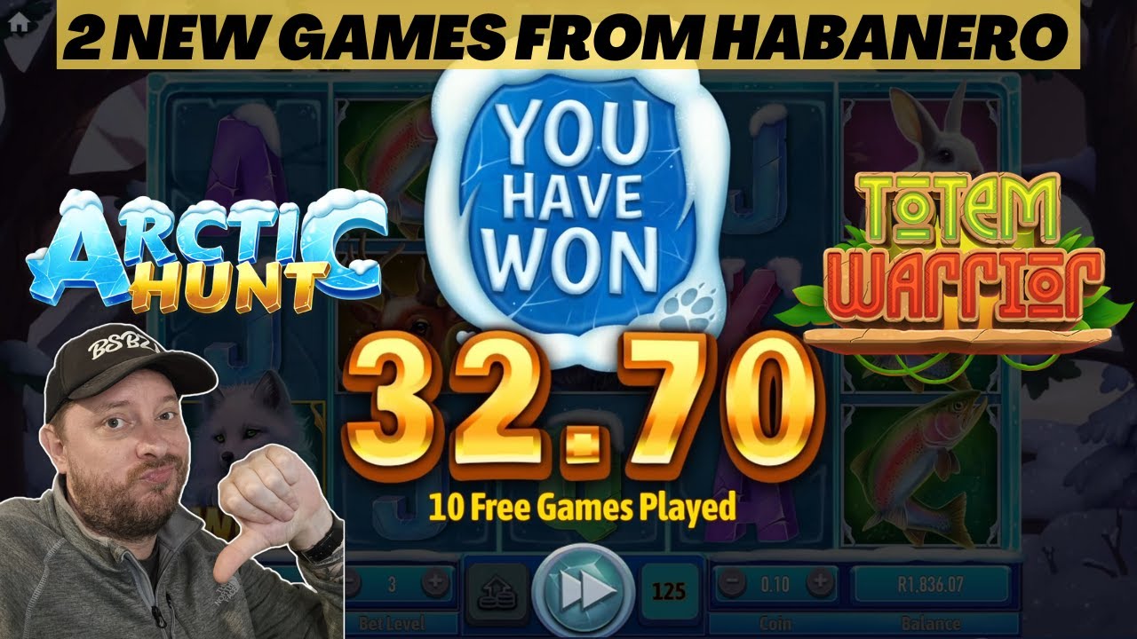 ARCTIC HUNT AND TOTEM WARRIOR - 2 NEW HABANERO GAMES