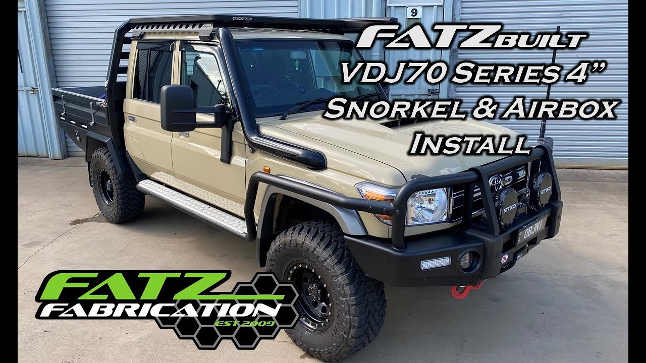 Fatz Fabrication 70 Series VDJ Snorkel and Airbox Installation