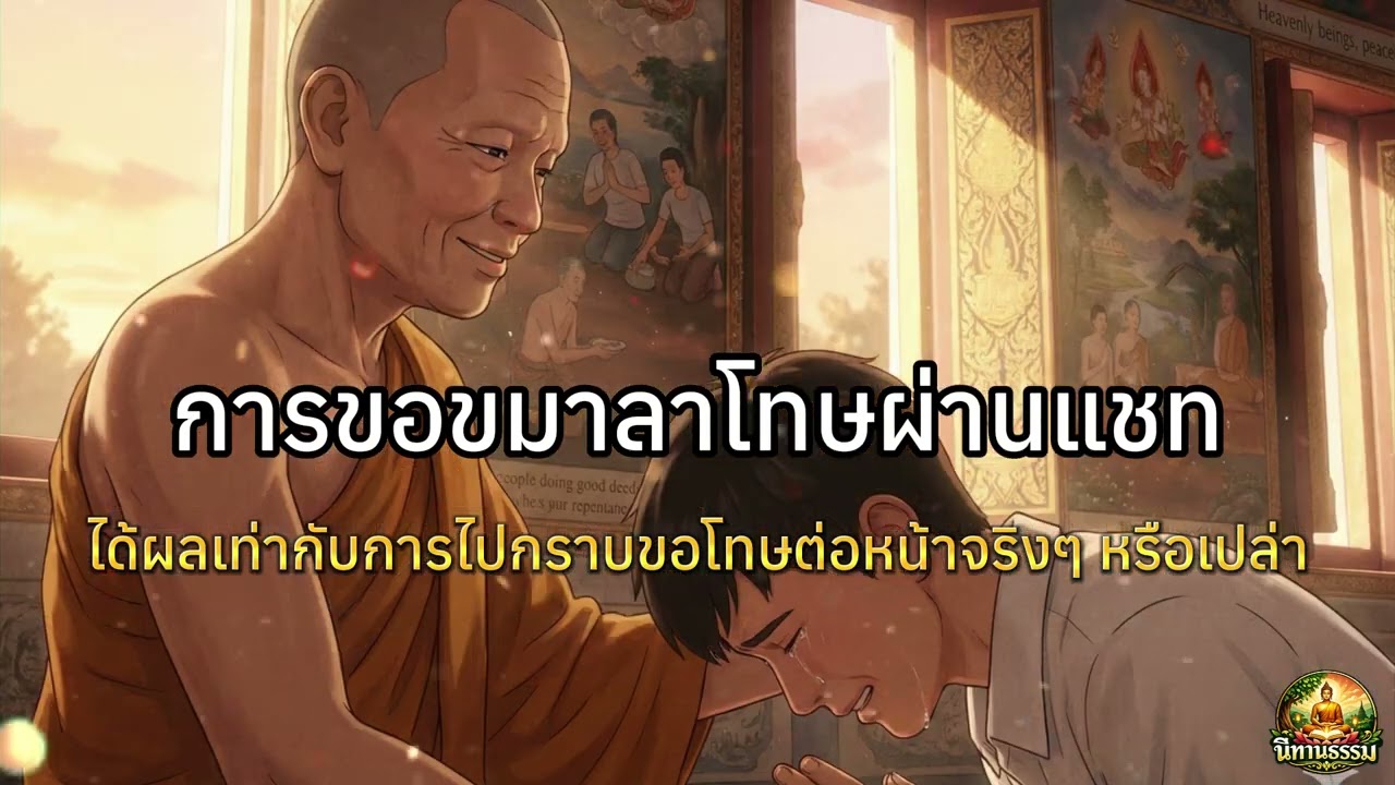 การขอขมาลาโทษ: ขอโทษผ่านแชท หรือ ก้มกราบต่อหน้า สิ่งไหนสำคัญกว่ากัน? | ข้อคิดธรรมะ