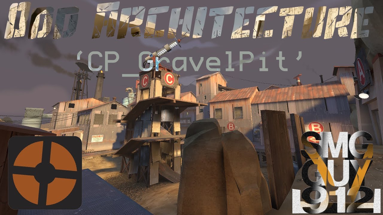 Odd Architecture (Team Fortress 2): 'CP_GravelPit'