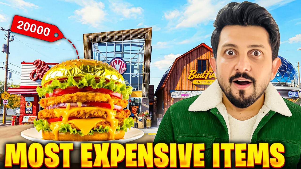 I Tried Most Expensive items at Fastfood Brands😳