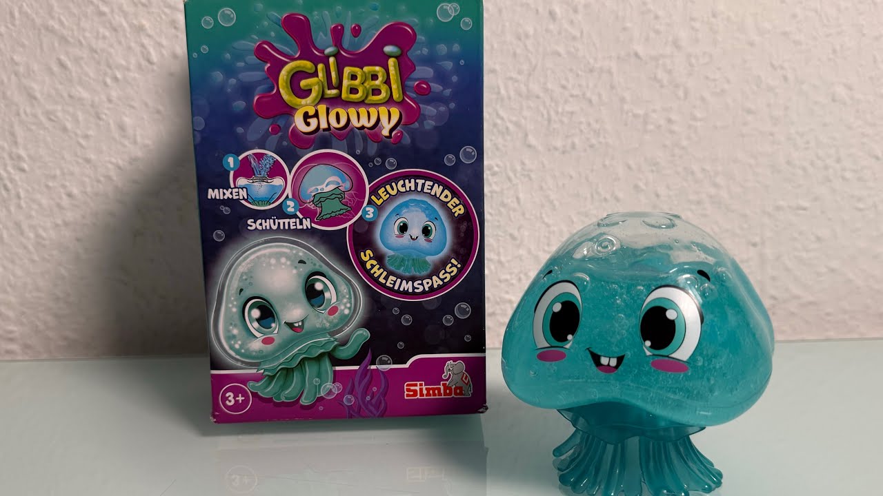 Glibbi Glowy Qualle mit Leucht Schleim