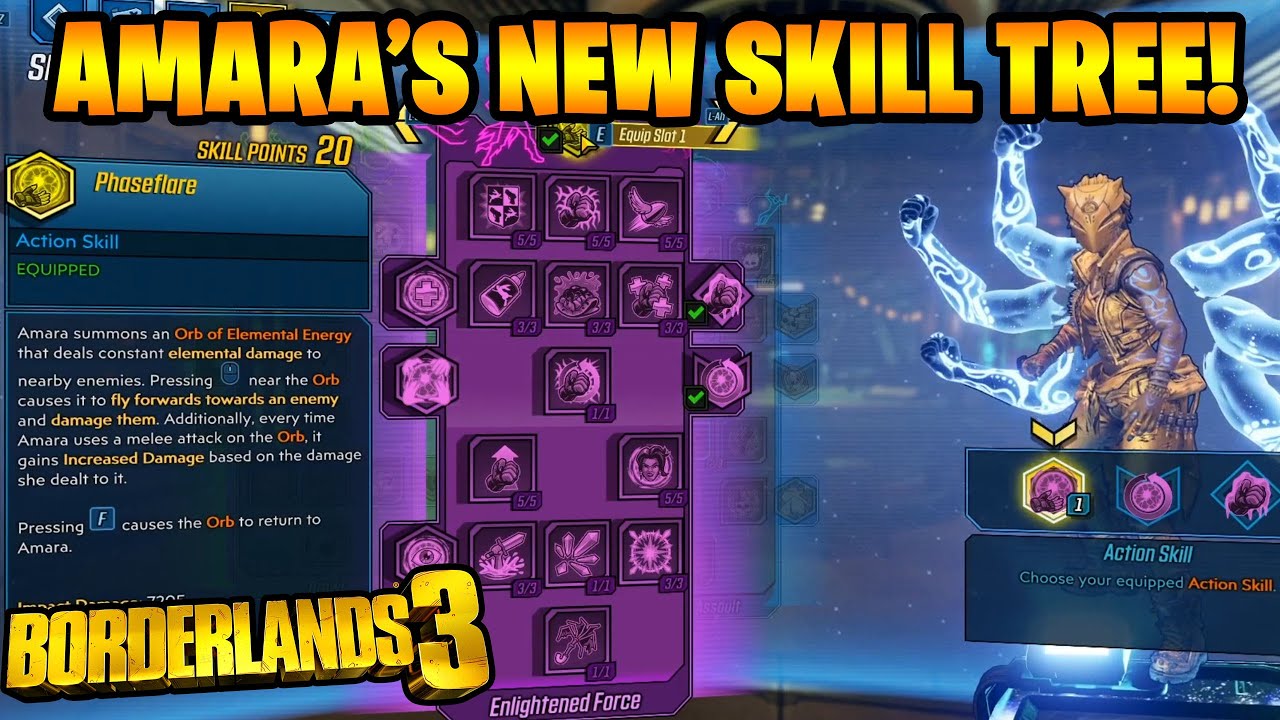 Amara's New Skill Tree Is INSANE! Cryo Tree & Melee Elemental Action Skill! (Borderlands 3)