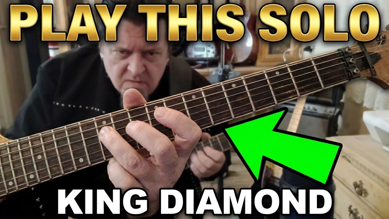Гитарное соло в стиле метал 80-х - King Diamond - Welcome Home