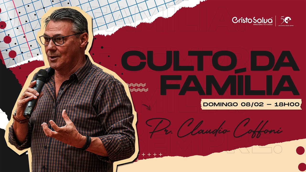 Cristo Salva || Domingo Noite | Pr. Claudio Coffoni - Deus de aliança | 08/02/2026