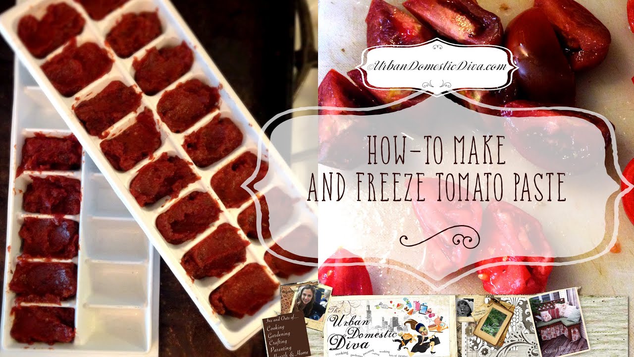How To Make Tomato Paste and Freeze It