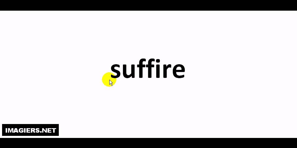 Как произносится  # suffire