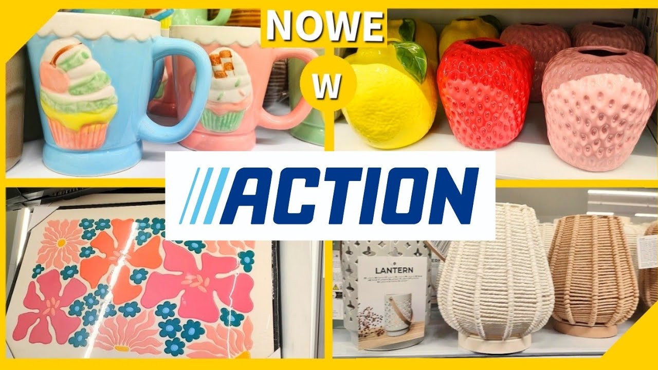 ACTION ‼️NOWOŚCI❗Dekoracje ścienne❗Wazon cytryna truskawka❗Kubek muffinka❗WIOSNA❗LATO❗Przegląd półek