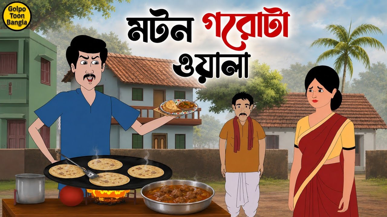 মটন পরোটাওয়ালা | Bengali Animated Story | Family Drama | Village Life Story | @Golpo-z7j
