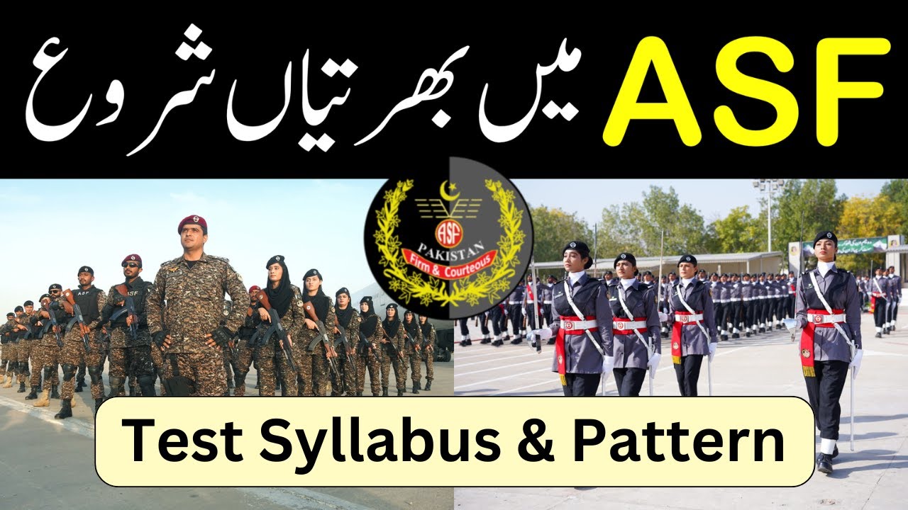 ASF JOBS 2025 | Airport Security Force Test Pattern and Syllabus