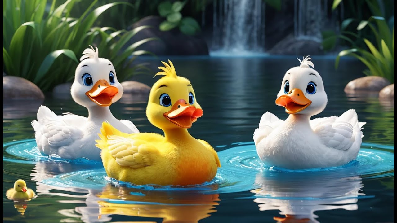 Five Little Ducks on the Crystal Lake Fantasy Quest | Fun Counting Song for Kids | Magical Pond