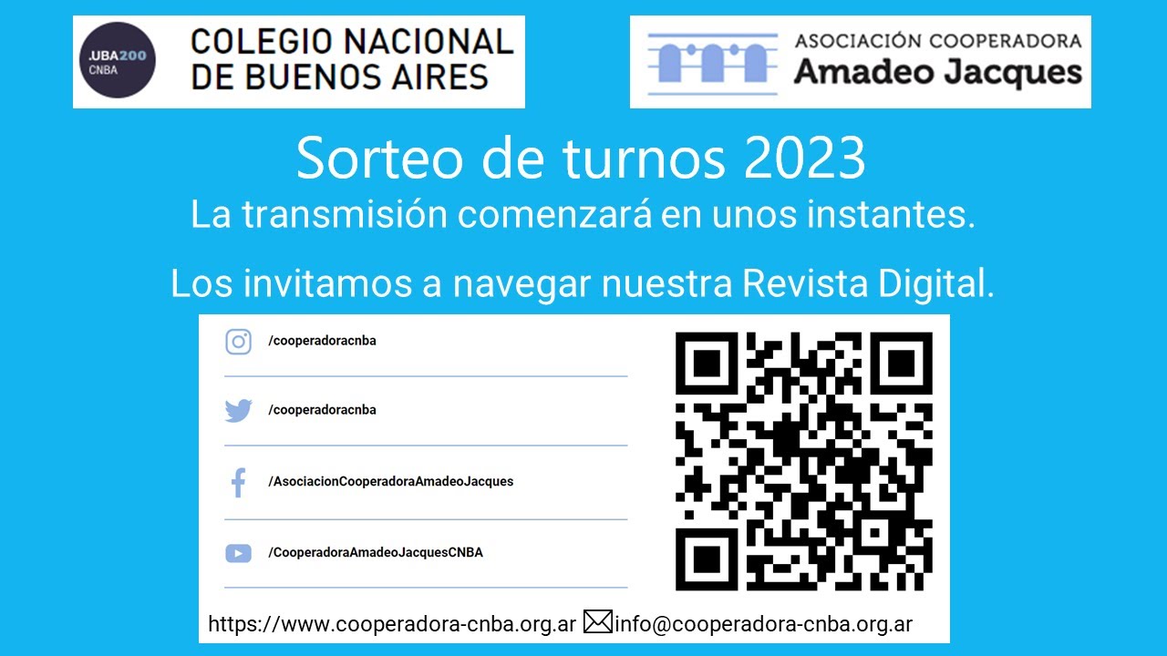 Sorteo Turnos  CNBA 2023