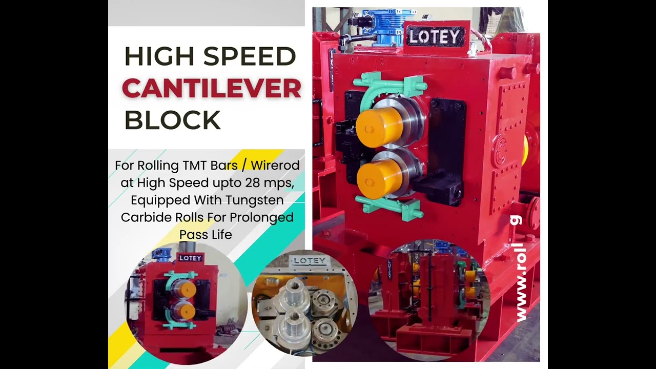 Cantilever Wirerod Block Stands by - LOTEY HEAVY MACHINES PVT LTD - info@lotey.org +91 94786 00088