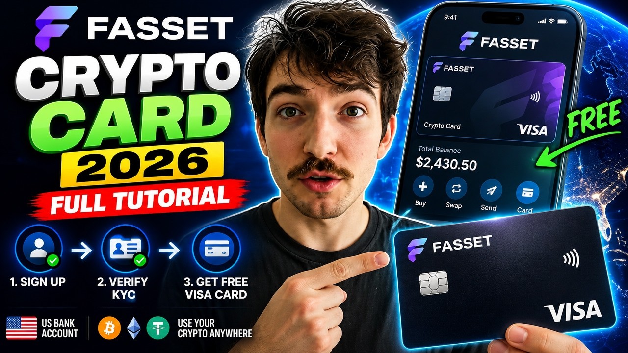 BEST CRYPTO CARD FASSET 2026 | How to Verify & Claim Your Free Visa CryptoCard | Full Tutorial